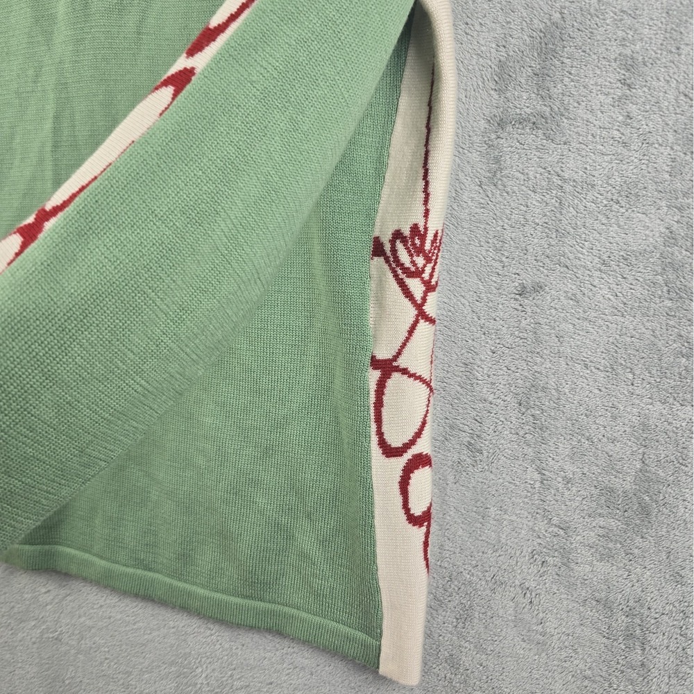 Smartwool Pullover Women's XL Green Merino Wool Sweater 1/4 Zip - Picture 6 of 10